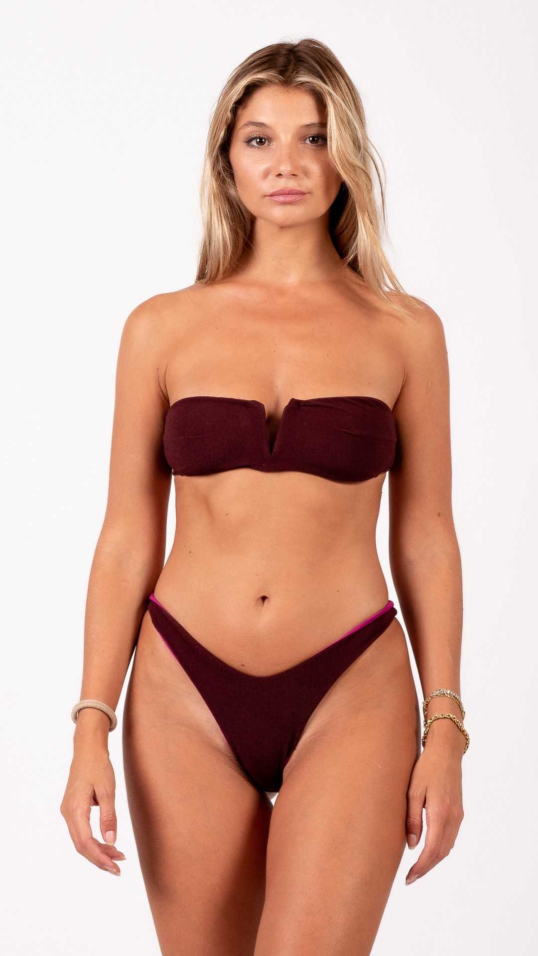 KATHRYN vinaccio costume da bagno bikini double face